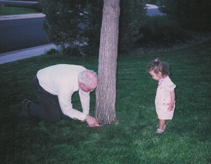 2001 Marliyn watching George